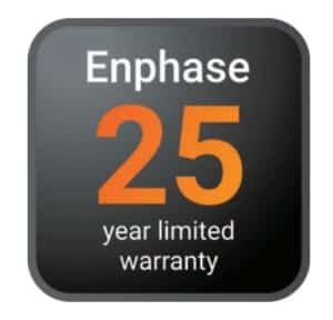 enphase 25 year warranty solar power battery installers